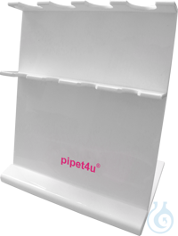 AHN Pipette Stand 4 places, fixed place, white, acrylic, 1 pc Safe and effortless handling -...